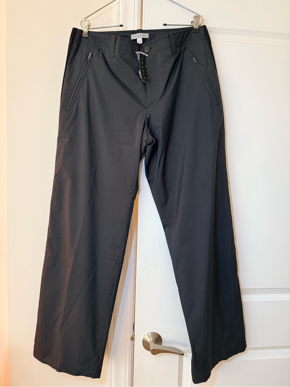 Theory “Zander” Men's Straight-Leg Sports Pants lined